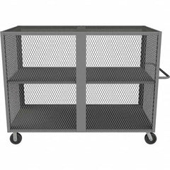 Durham - 2,000 Lb Capacity 2-Shelf Security Mesh Truck - Apex Tool & Supply