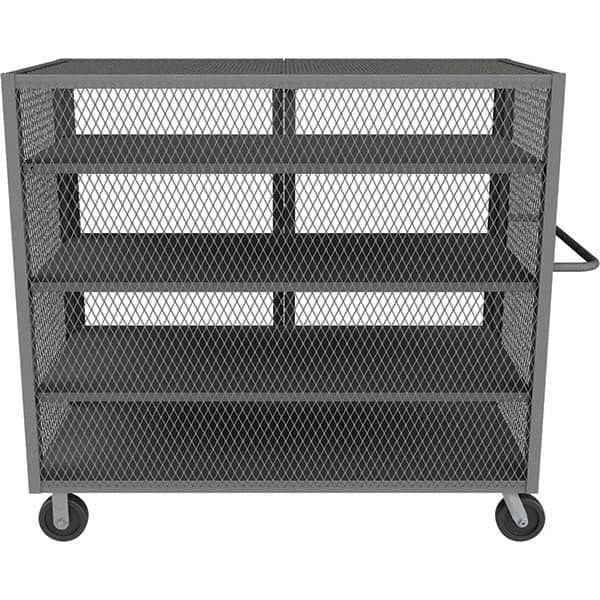 Durham - 2,000 Lb Capacity 4-Shelf Security Mesh Truck - Apex Tool & Supply
