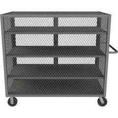 Durham - 2,000 Lb Capacity 4-Shelf Security Mesh Truck - Apex Tool & Supply