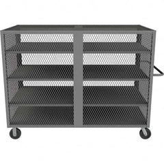 Durham - 2,000 Lb Capacity 4-Shelf Security Mesh Truck - Apex Tool & Supply