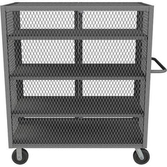 Durham - 2,000 Lb Capacity 4-Shelf Security Mesh Truck - Apex Tool & Supply