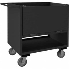 Durham - 2,000 Lb Capacity 2-Shelf 4-Sided Solid Box Truck - Apex Tool & Supply