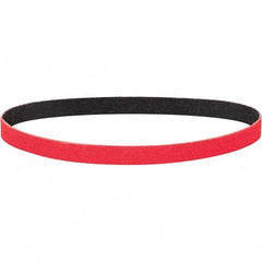 Dynabrade - 1" Wide x 18" OAL, 120 Grit, Ceramic Abrasive Belt - Ceramic, Coated, Y Weighted Cloth Backing, Wet/Dry - Apex Tool & Supply