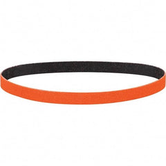 Dynabrade - 1-1/2" Wide x 30" OAL, 120 Grit, Ceramic Abrasive Belt - Ceramic, Coated, Y Weighted Cloth Backing, Wet/Dry - Apex Tool & Supply