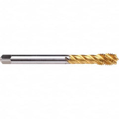 Emuge - M8x1.00 Metric Fine 0 Flute D5 Modified Bottoming Spiral Flute Tap - Apex Tool & Supply