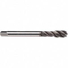Spiral Flute Tap: 1-3/8-8, UN, 6 Flute, Modified Bottoming, 2B Class of Fit, HSS-E, GLT-1 Finish 7.874″ OAL, Right Hand Flute, Right Hand Thread, H7