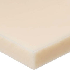 USA Sealing - 2' x 1-1/4" x 1" Off-White Nylon 6/6 Rectangular Bar - Apex Tool & Supply