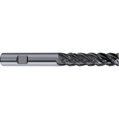 Guhring - 10mm, 4 Flute, Single End, Solid Carbide, Corner Chamfer End Mill - 90mm OAL, 48° Helix, Right Hand Flute, 40mm LOC, Right Hand Cut - Apex Tool & Supply