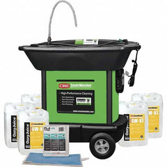 CRC - 25 Gal Free Standing Water-Based Mobile Parts Washer Kit - Apex Tool & Supply
