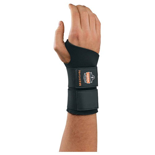 675 M Black Double Strap Wrist Support Ambidextrous - Apex Tool & Supply