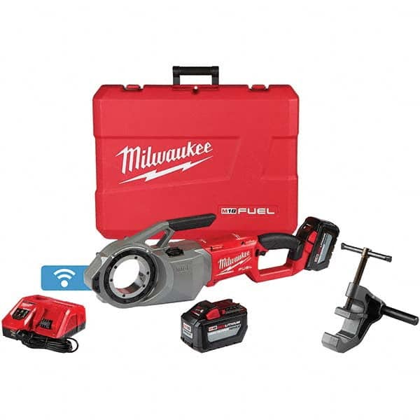 Milwaukee Tool - Power Pipe Threaders Type: Cordless Pipe Threader Voltage: 18 - Apex Tool & Supply