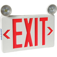 PRO-SOURCE - Combination Exit Signs Mounting Type: Universal Mount Number of Faces: 1; 2 - Apex Tool & Supply