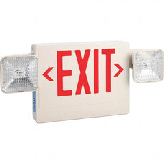 PRO-SOURCE - Combination Exit Signs Mounting Type: Ceiling Mount; Wall Mount Number of Faces: 1 - Apex Tool & Supply