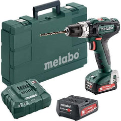 Metabo - 12 Volt 3/8" Keyless Chuck Cordless Hammer Drill - 0 to 21,000 BPM, 0 to 360 & 1,400 RPM, Reversible - Apex Tool & Supply