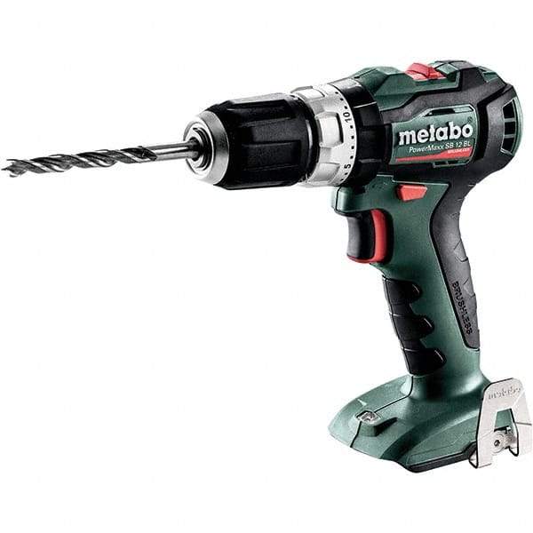 Metabo - 12 Volt 3/8" Quick Change Chuck Cordless Hammer Drill - 0 to 21,000 BPM, 0 to 500 & 1,650 RPM, Reversible - Apex Tool & Supply