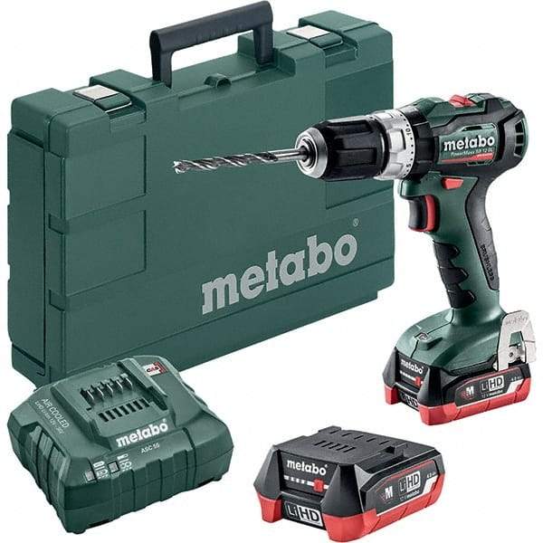Metabo - 12 Volt 3/8" Quick Change Chuck Cordless Hammer Drill - 0 to 21,000 BPM, 0 to 500 & 1,650 RPM, Reversible - Apex Tool & Supply