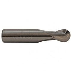 7mm TuffCut GP Stub Length 2 Fl Ball Nose Center Cutting End Mill - Apex Tool & Supply