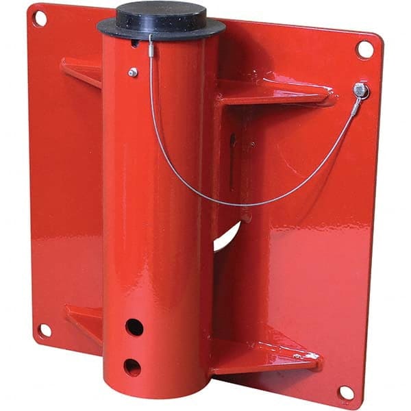 THERN - Davit Crane Bases Base Type: Wall Mount Base Finish/Coating: Red Powder Coat - Apex Tool & Supply