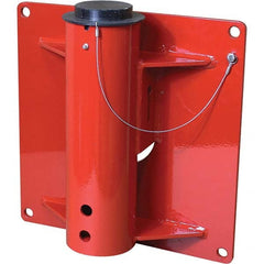 THERN - Davit Crane Bases Base Type: Wall Mount Base Finish/Coating: Red Powder Coat - Apex Tool & Supply