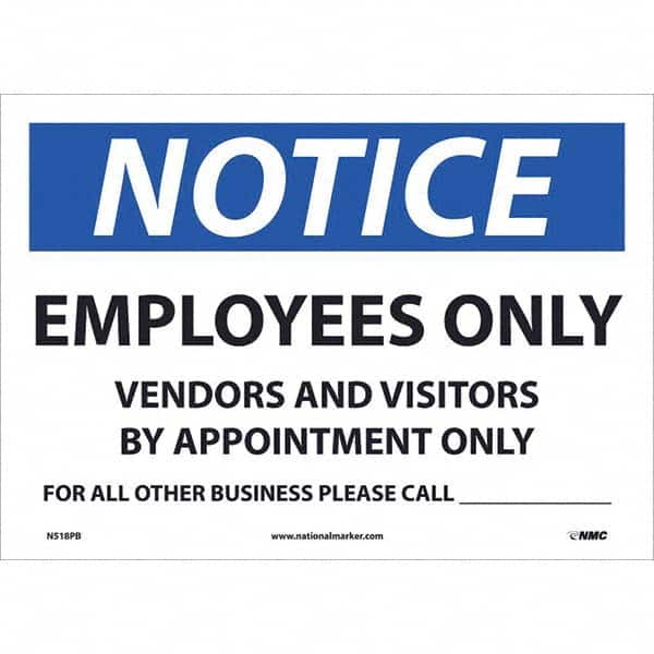 NMC - Safety & Facility Labels Message Type: Security & Admittance Header: NOTICE - Apex Tool & Supply