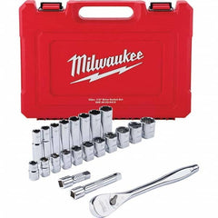 Milwaukee Tool - Socket Sets Measurement Type: Inch Drive Size: 1/2 - Apex Tool & Supply