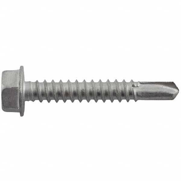 DeWALT Anchors & Fasteners - 1/4, Hex Washer Head, Hex Drive, 1-1/4" Length Under Head, #3 Point, Self Drilling Screw - Apex Tool & Supply
