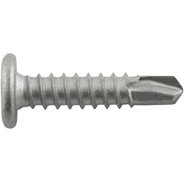 DeWALT Anchors & Fasteners - #10-16, Pancake Head, Phillips Drive, 1" Length Under Head, #3 Point, Self Drilling Screw - Apex Tool & Supply