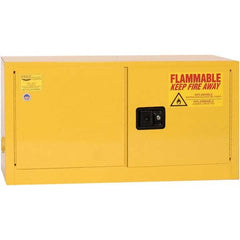 Eagle - Safety Cabinets Hazardous Chemical Type: Flammable and Combustible Liquids Color: Yellow - Apex Tool & Supply