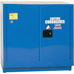 Eagle - Safety Cabinets Hazardous Chemical Type: Corrosive Chemicals Color: Royal Blue - Apex Tool & Supply