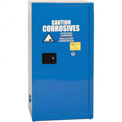 Eagle - Safety Cabinets Hazardous Chemical Type: Corrosive Chemicals Color: Royal Blue - Apex Tool & Supply