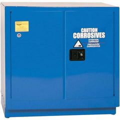 Eagle - Safety Cabinets Hazardous Chemical Type: Corrosive Chemicals Color: Royal Blue - Apex Tool & Supply