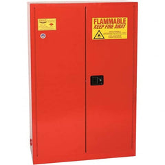 Eagle - Safety Cabinets Hazardous Chemical Type: Flammable and Combustible Liquids Color: Red - Apex Tool & Supply