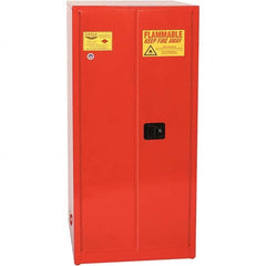 Eagle - Safety Cabinets Hazardous Chemical Type: Flammable and Combustible Liquids Color: Red - Apex Tool & Supply