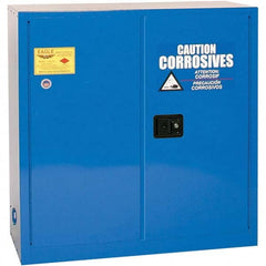 Eagle - Safety Cabinets Hazardous Chemical Type: Corrosive Chemicals Color: Royal Blue - Apex Tool & Supply