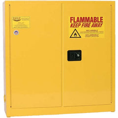 Eagle - Safety Cabinets Hazardous Chemical Type: Flammable and Combustible Liquids Color: Yellow - Apex Tool & Supply