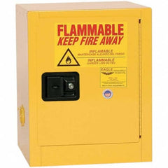 Eagle - Safety Cabinets Hazardous Chemical Type: Flammable and Combustible Liquids Color: Yellow - Apex Tool & Supply