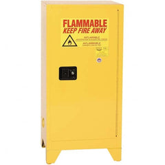 Eagle - Safety Cabinets Hazardous Chemical Type: Flammable and Combustible Liquids Color: Yellow - Apex Tool & Supply