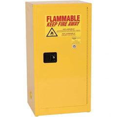 Eagle - Safety Cabinets Hazardous Chemical Type: Flammable and Combustible Liquids Color: Yellow - Apex Tool & Supply