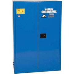 Eagle - Safety Cabinets Hazardous Chemical Type: Corrosive Chemicals Color: Royal Blue - Apex Tool & Supply