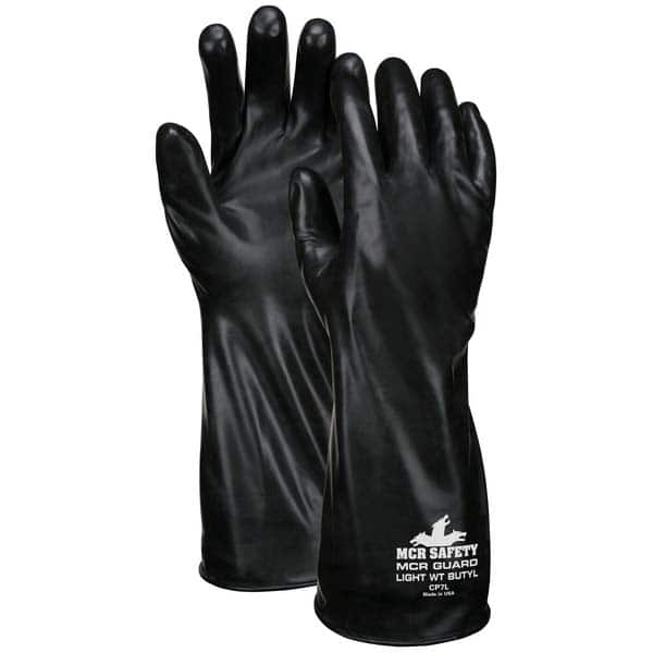 MCR Safety - Chemical Resistant Gloves Material: Butyl Numeric Size: 9 - Apex Tool & Supply