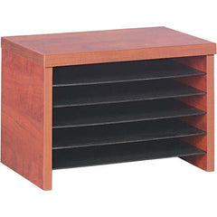 ALERA - Desktop File Organizers Type: Book Shelf Color: Cherry - Apex Tool & Supply