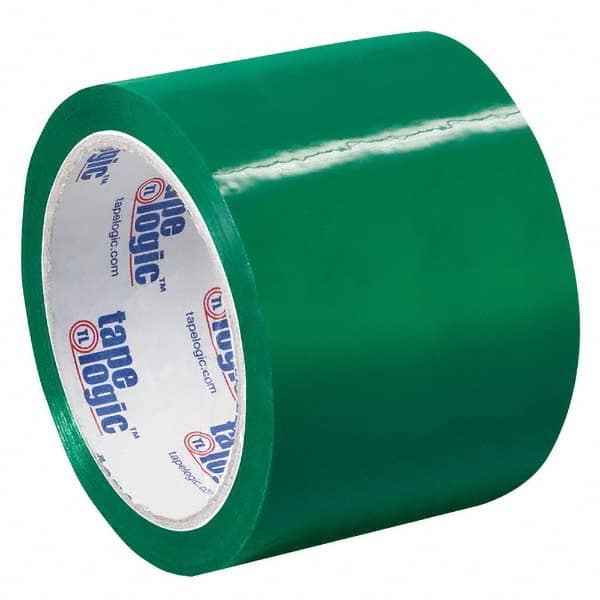 Tape Logic - Pack of (6) 55 Yd Rolls 3" Green Box Sealing & Label Protection Tape - Apex Tool & Supply