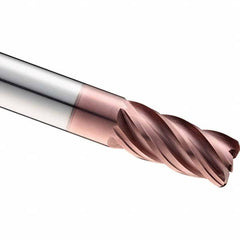 SGS - 5/16" Diam 5 Flute Solid Carbide 0.015" Corner Radius End Mill - Apex Tool & Supply