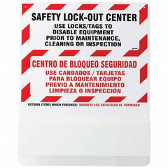 Brady - Empty Acrylic Lockout Device Station - Apex Tool & Supply