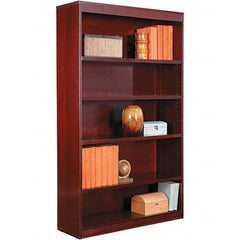 ALERA - Bookcases Height (Inch): 60 Color: Mahogany - Apex Tool & Supply