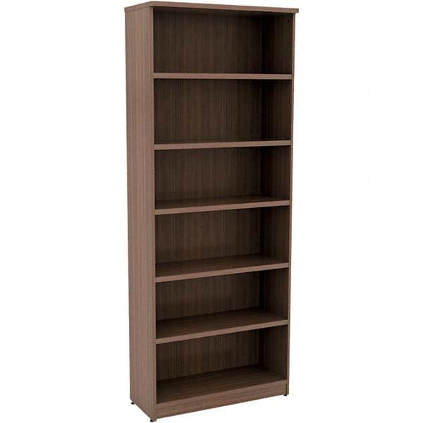 ALERA - Bookcases Height (Inch): 80-3/4 Color: Walnut - Apex Tool & Supply