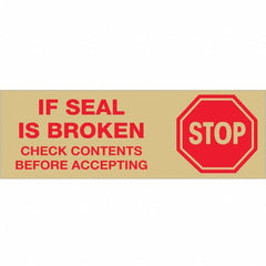 Tape Logic - Shipping & DOT Labels Message Type: Shipping Label Legend: Stop If Seal is Broken - Apex Tool & Supply