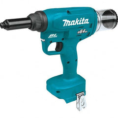 Makita - Cordless Riveters Fastener Type: Cordless Electric Riveter Closed End Rivet Capacity: All up to 1/4 - Apex Tool & Supply