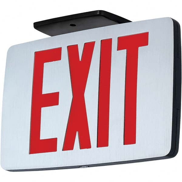 Hubbell Lighting - Illuminated Exit Signs Number of Faces: 1 Letter Color: Red - Apex Tool & Supply