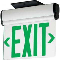 Hubbell Lighting - Illuminated Exit Signs Number of Faces: 1 Letter Color: Green - Apex Tool & Supply